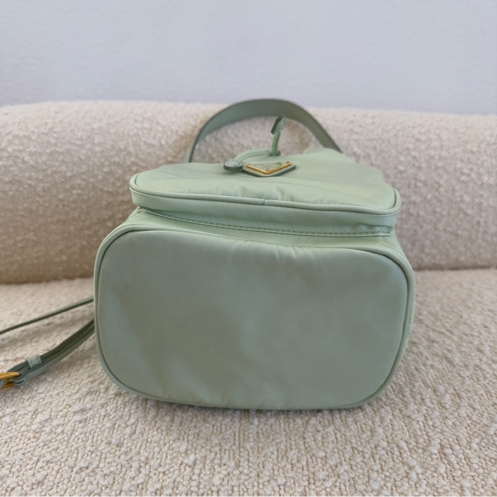 Prada “Aqua” Duet Re-Nylon Bucket Crossbody Handbag Purse - Picture 14 of 16